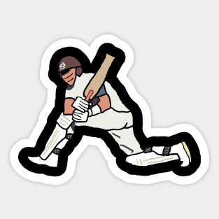 Cricketer Sticker